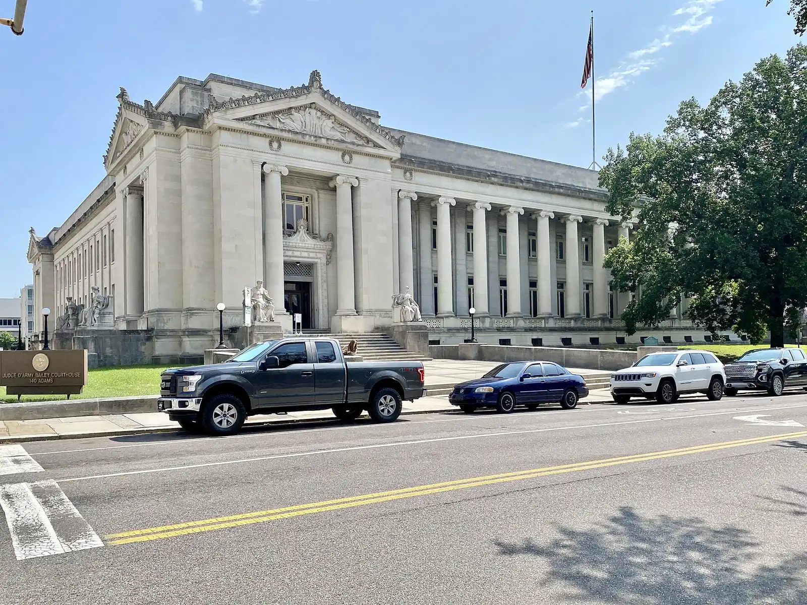 The Shelby County Courthouse on Adams Avenue in downtown Memphis.