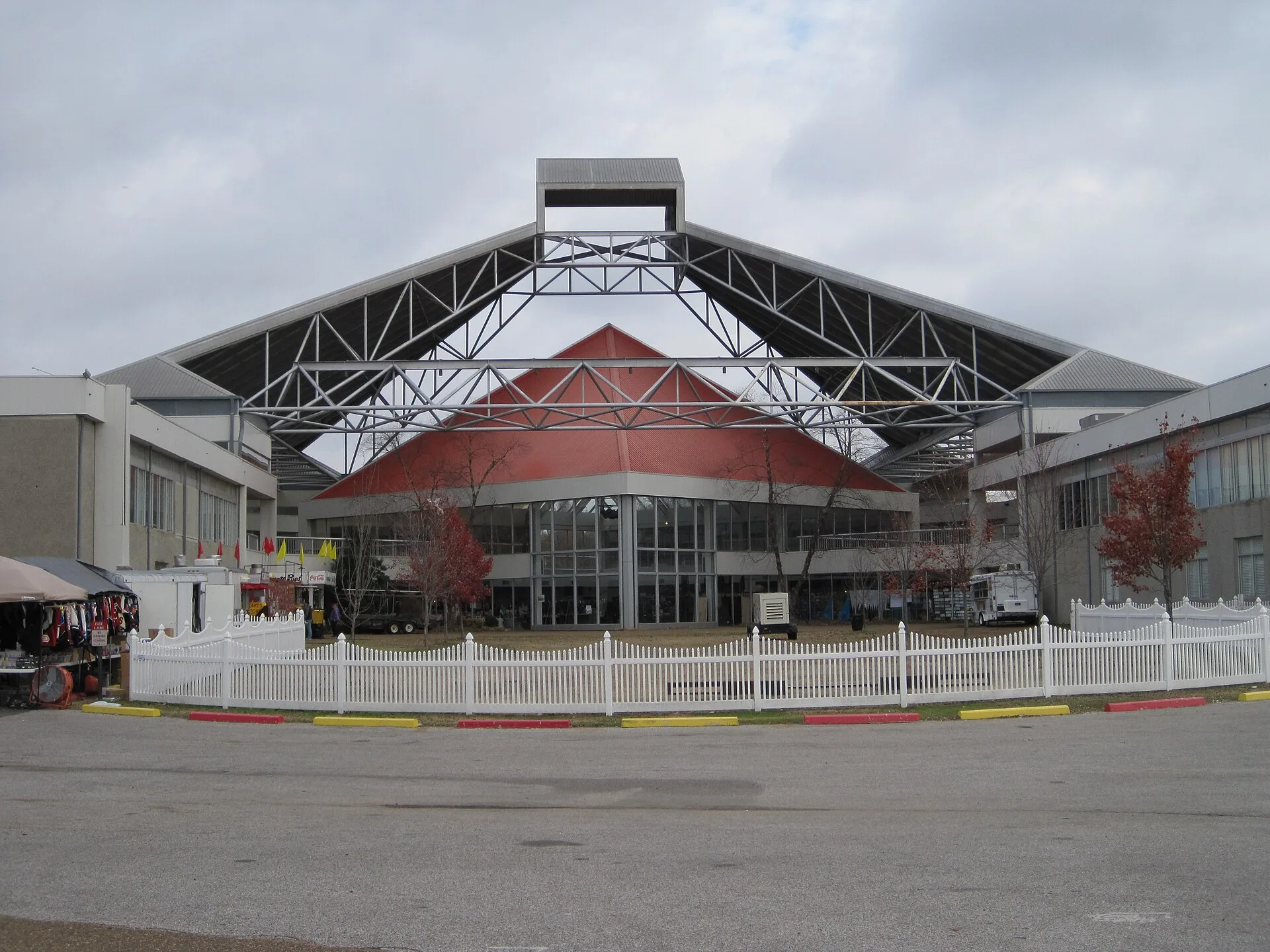 The exhibition hall at Agricenter International on Walnut Grove Road, home of the Mid-South Maze and the Agricenter Farmers Market.